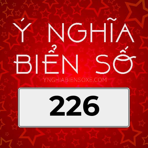 ý nghĩa biển số 226