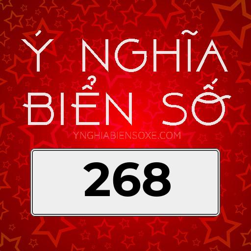 ý nghĩa biển số 268